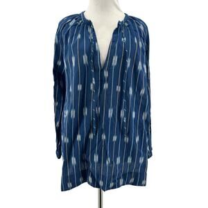 Marine Layer Blue and White Blouse